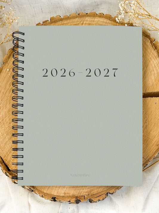 Agenda 2026-2027 Greige Grand format