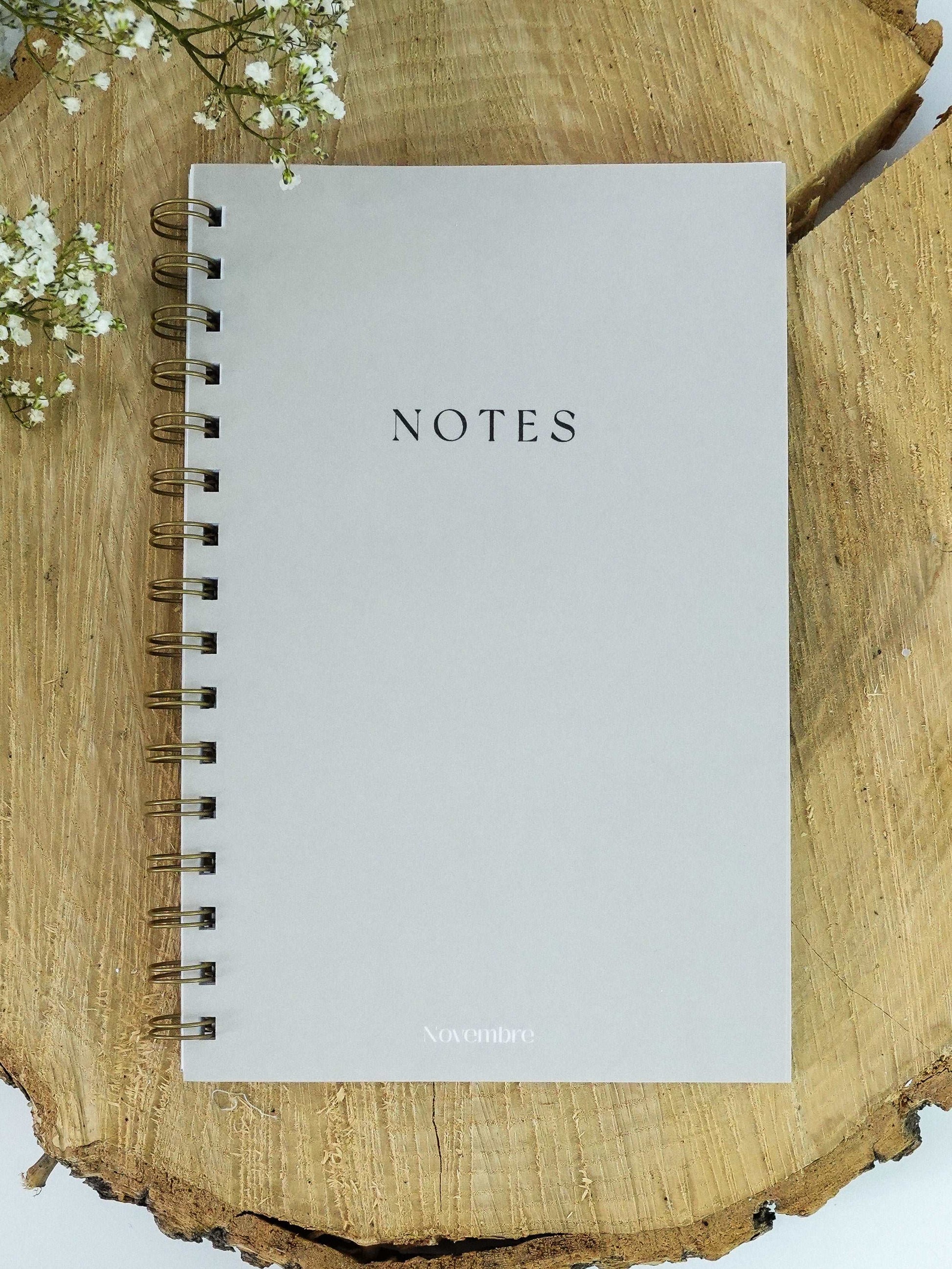 Cahier de notes Greige - Novembre Boutique