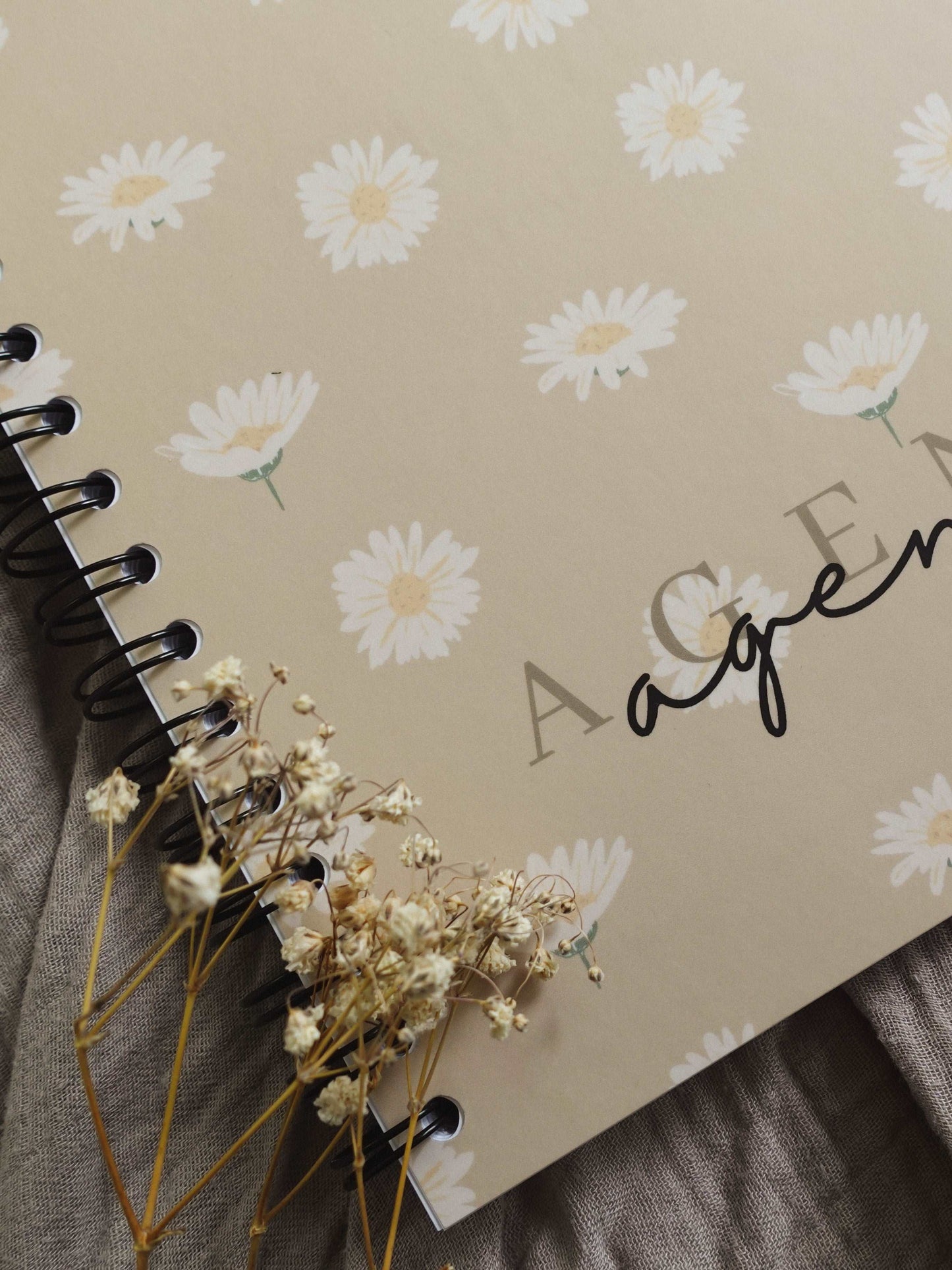 Agenda non-daté 12 mois Marguerites - Novembre Boutique