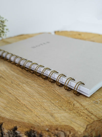 Cahier de notes Greige - Novembre Boutique