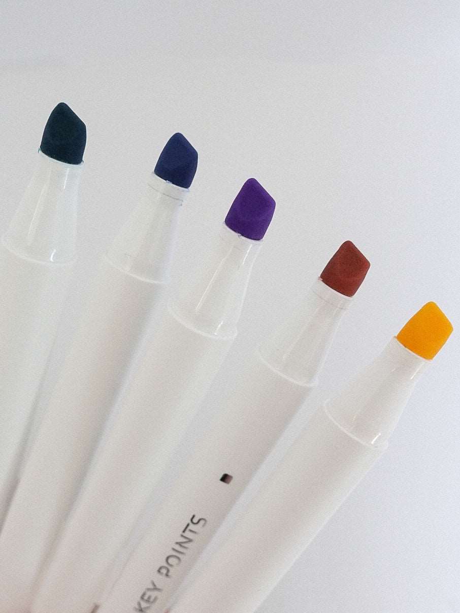 Surligneurs pastels à double extrémités - Novembre Boutique