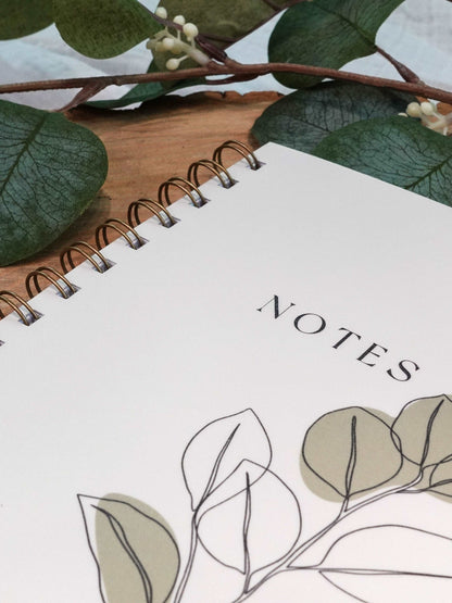 Cahier de notes Eucalyptus - Novembre Boutique