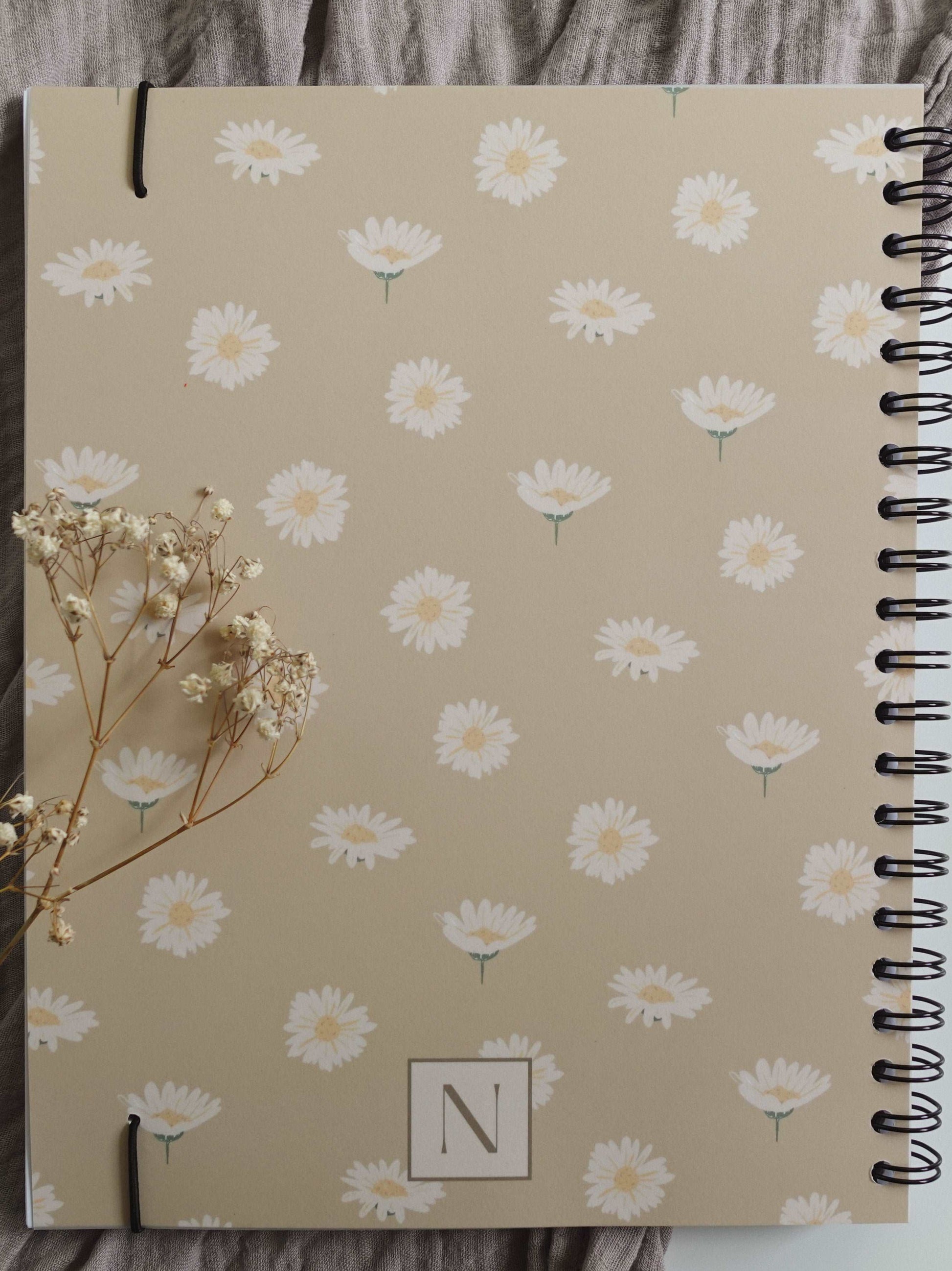 Agenda non-daté 12 mois Marguerites - Novembre Boutique