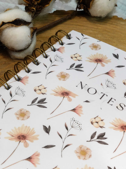 Cahier de notes Fleurs Nordiques - Novembre Boutique