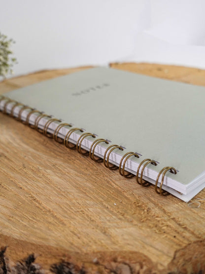 Cahier de notes Sauge - Novembre Boutique