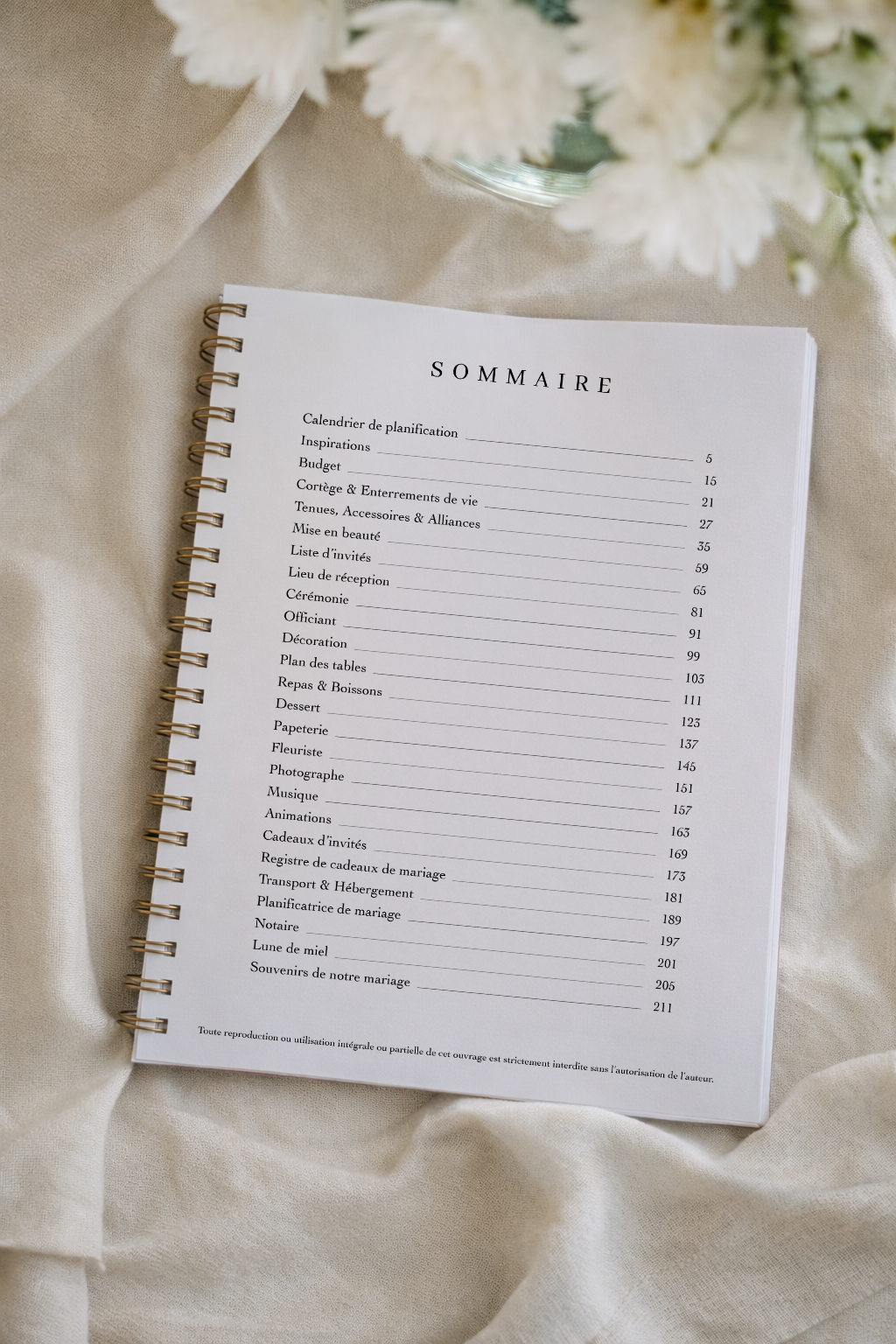 Planificateur de mariage Cannelle