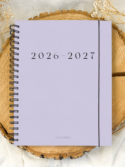 Agenda 2026-2027 Lavande Grand format