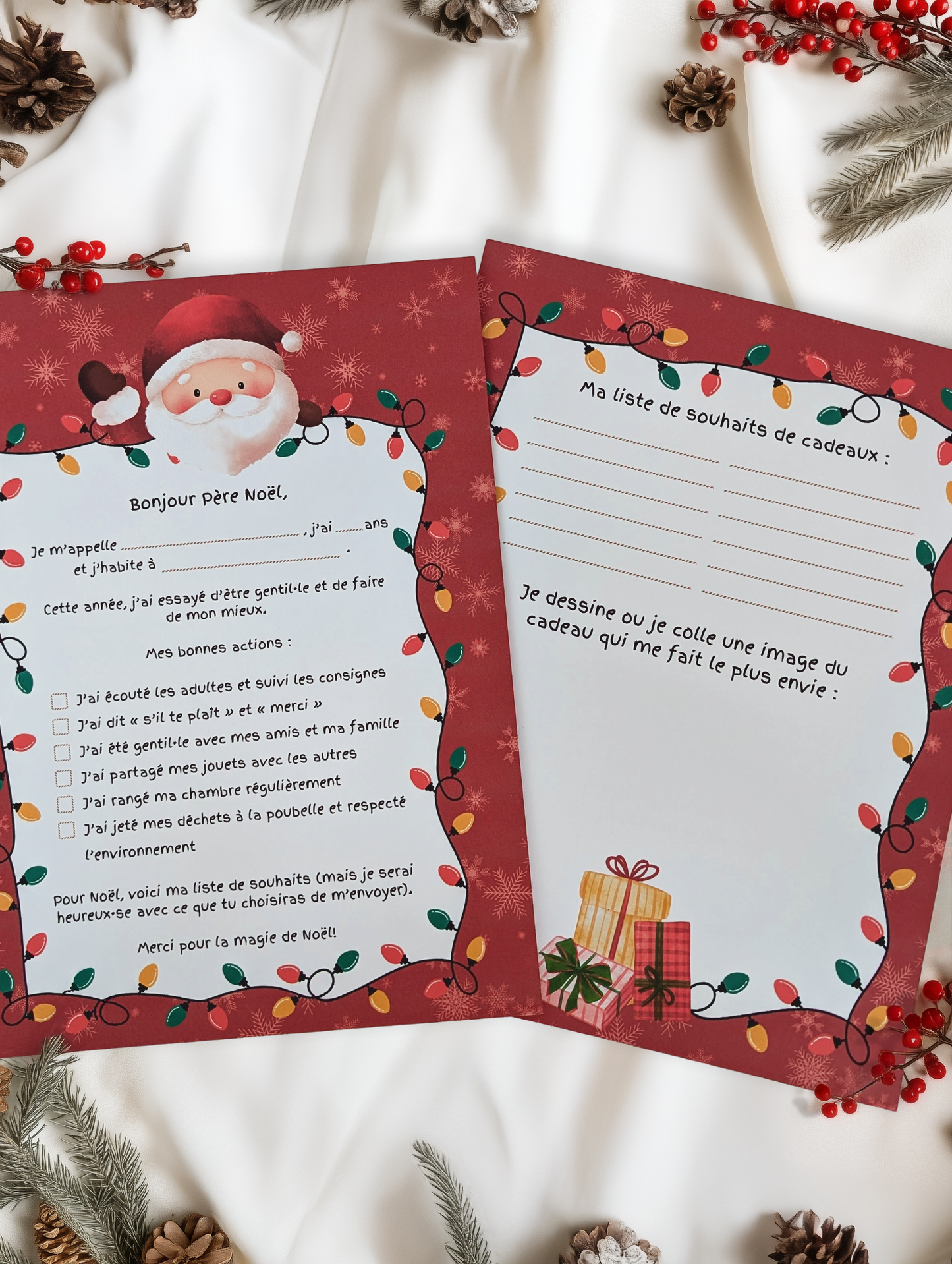 Ensemble de lettres au Père Noël