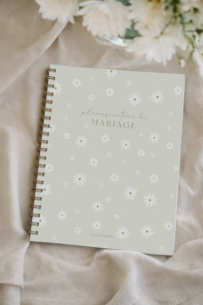 Planificateur de mariage Fleurs Blanches
