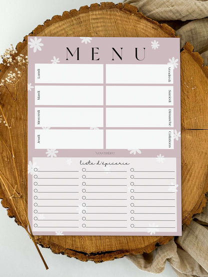 Planificateur de repas et liste d'épicerie Rosie