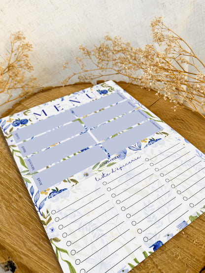 Planificateur de repas et liste d'épicerie Hydrangea