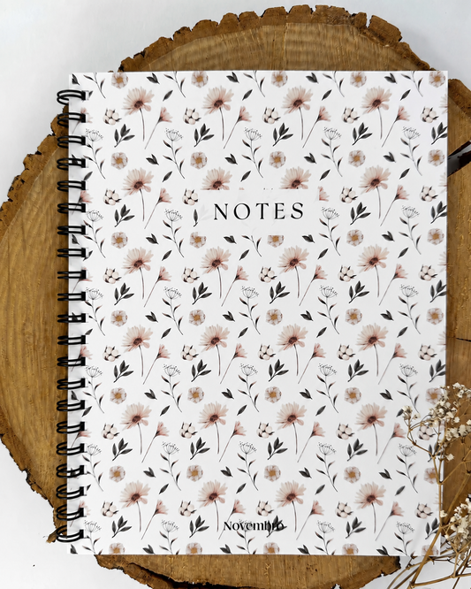 Cahier de notes Fleurs Nordiques Grand format
