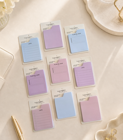 Notes adhésives pastels