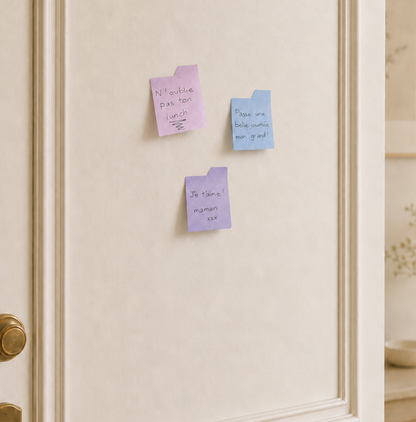 Notes adhésives pastels