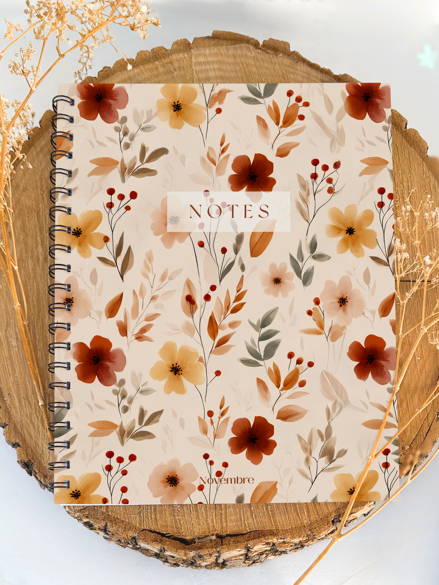 Cahier de notes Cannelle Grand format