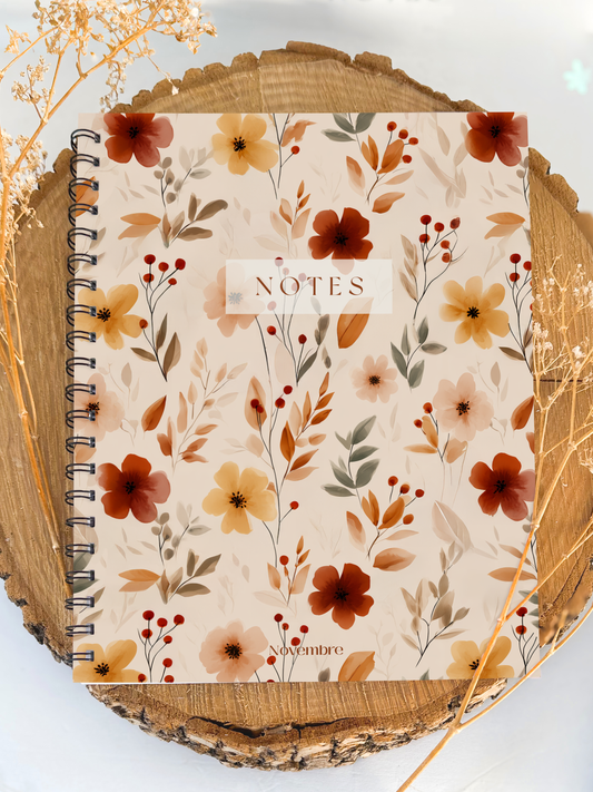 Cahier de notes Cannelle Grand format