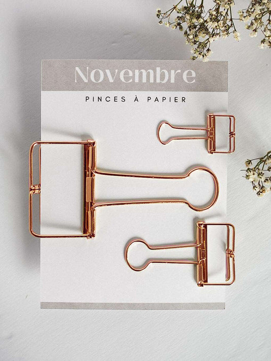 Pinces à papier Or Rose