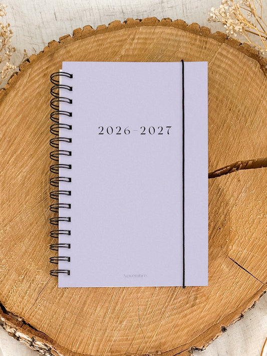 Agenda 2026-2027 Lavande Format de poche