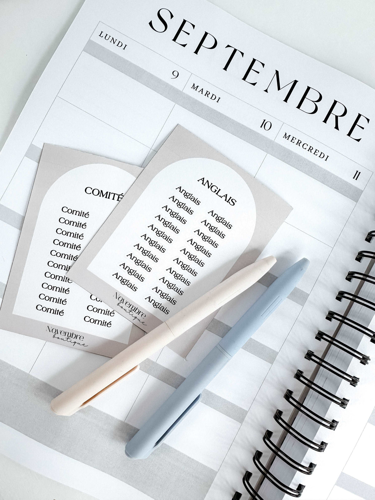 Planificateur pour enseignants et personnel scolaire 2026-2027 Porcelaine