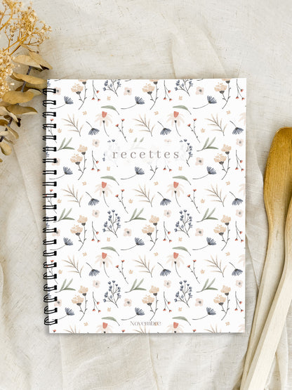 Livre de recettes à compléter Fleuri