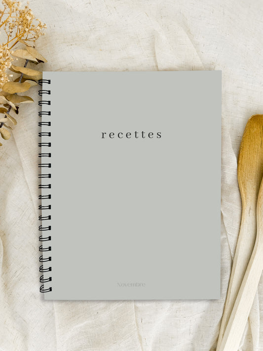 Livre de recettes à compléter Greige