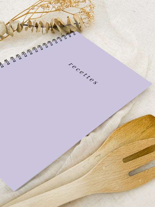 Livre de recettes à compléter Lavande