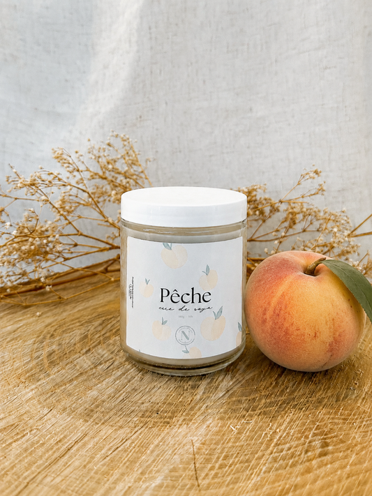 Bougie de soya parfum de Pêche