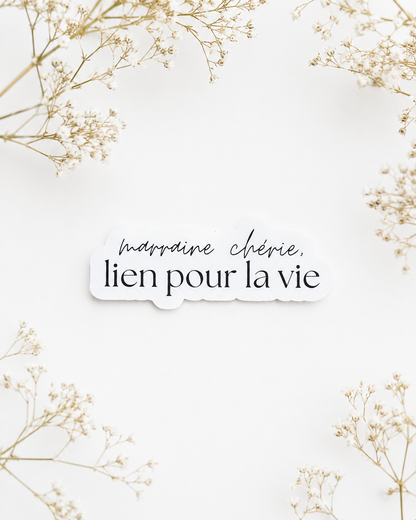 Autocollants de vinyle résistants à l'eau pour Maman, Papa & Famille