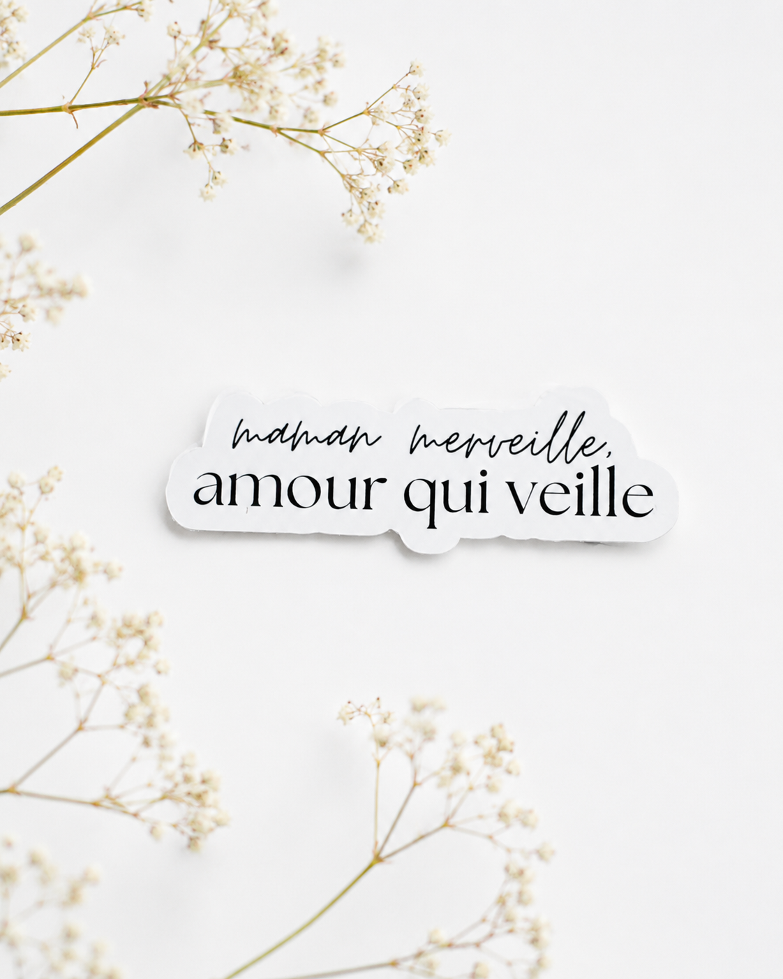 Autocollants de vinyle résistants à l'eau pour Maman, Papa & Famille