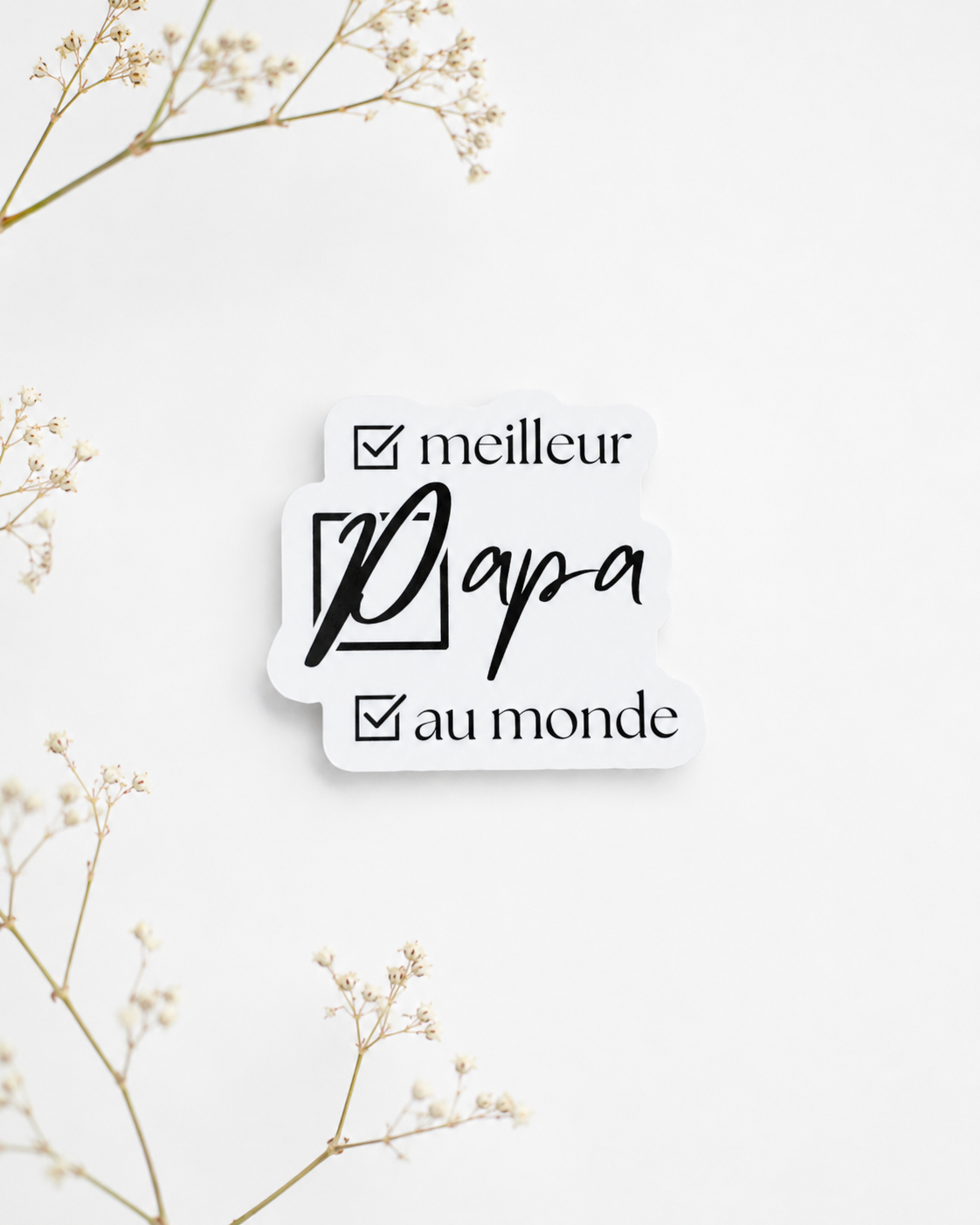 Autocollants de vinyle résistants à l'eau pour Maman, Papa & Famille