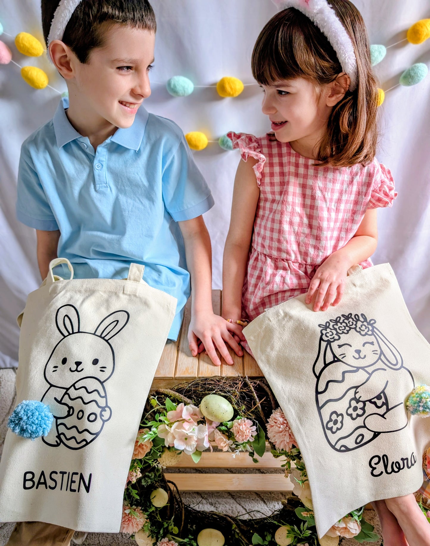 Sac de Pâques personnalisé pour enfant