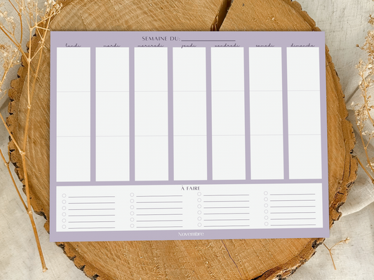 Semainier Lavande