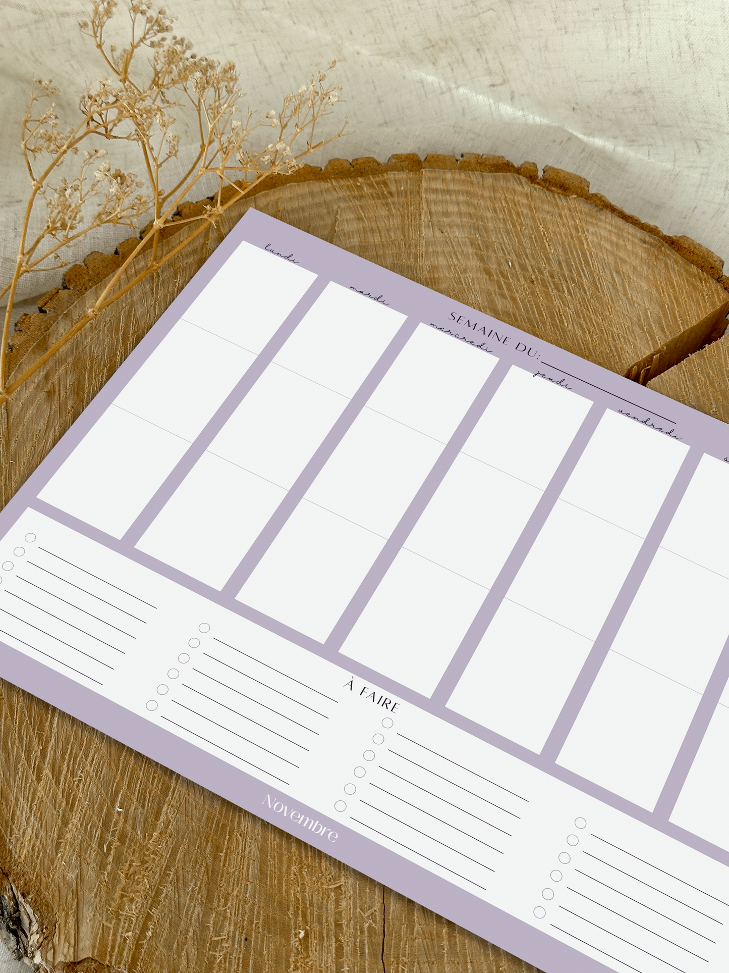 Semainier Lavande