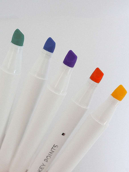 Coffret de 5 surligneurs pastels à double extrémités