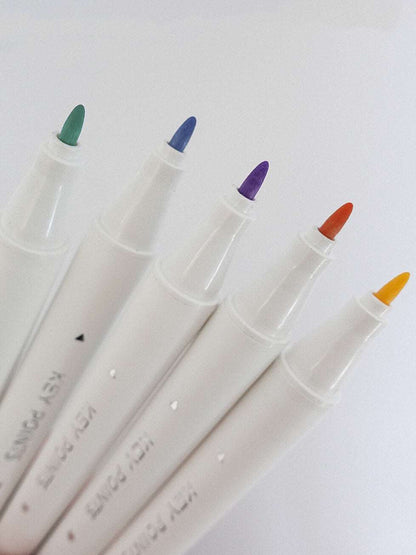 Coffret de 5 surligneurs pastels à double extrémités