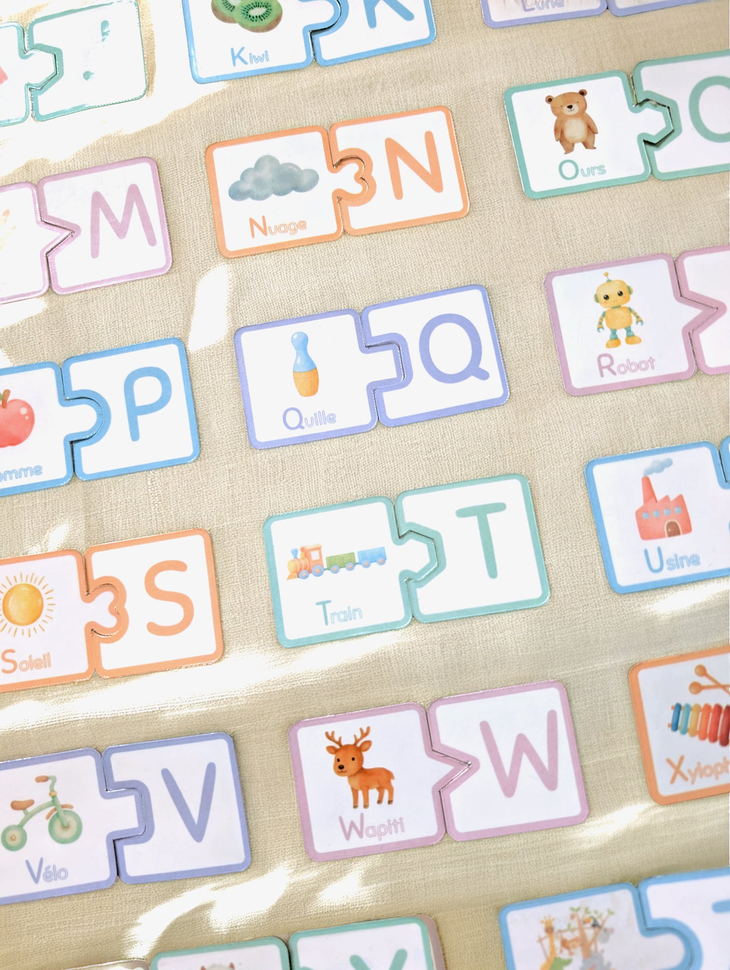 Système d'apprentissage de l'alphabet
