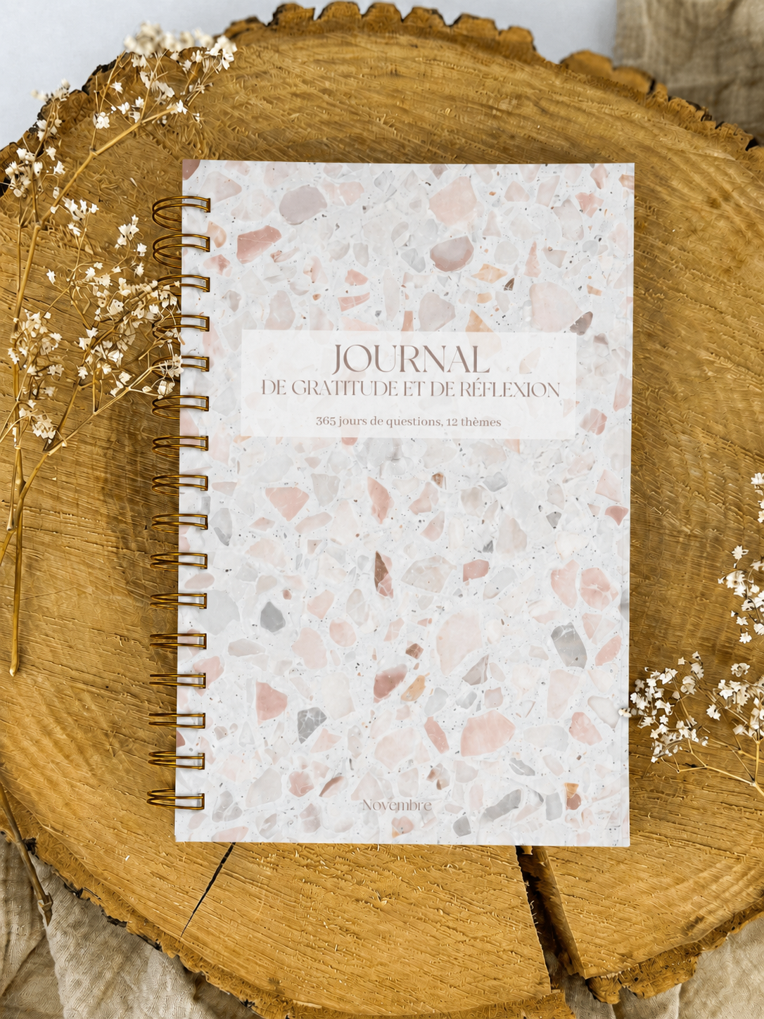 Journal de gratitude et de réflexions Porcelaine