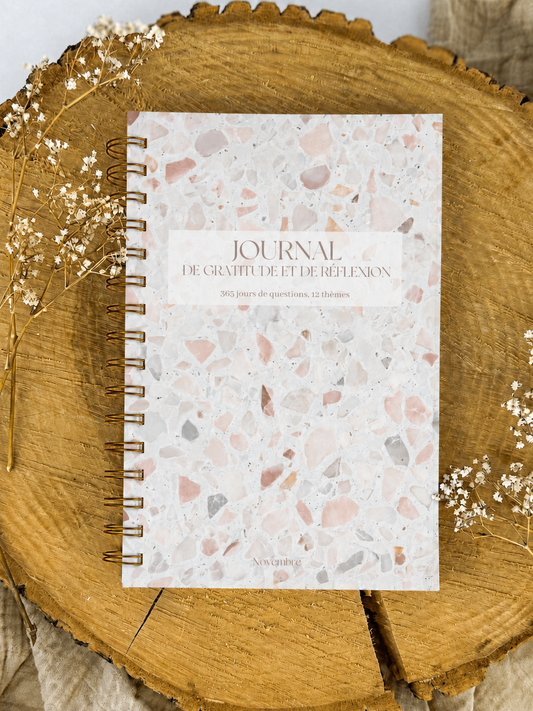 Journal de gratitude et de réflexions Porcelaine