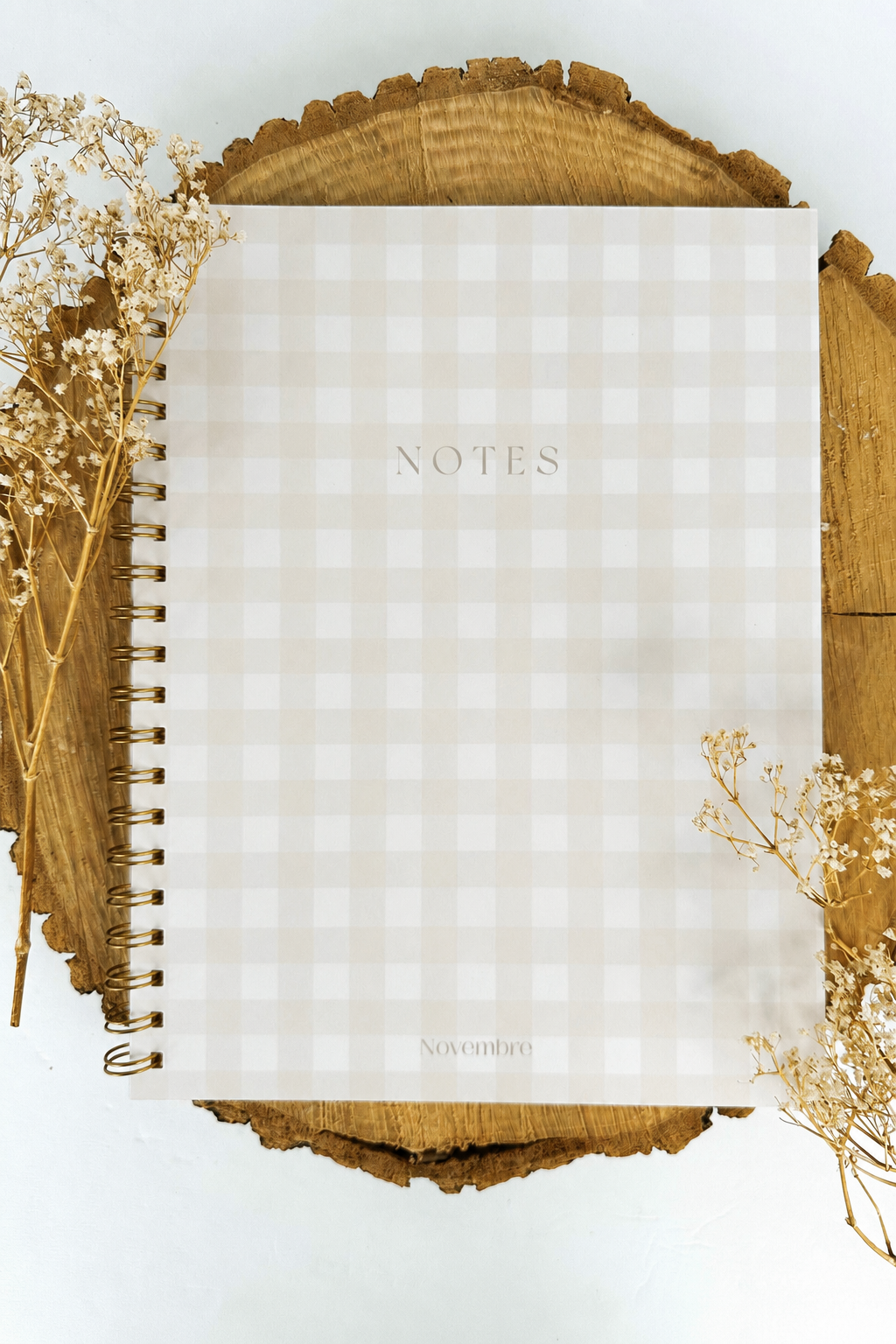 Cahier de notes Damier d’Été Grand format