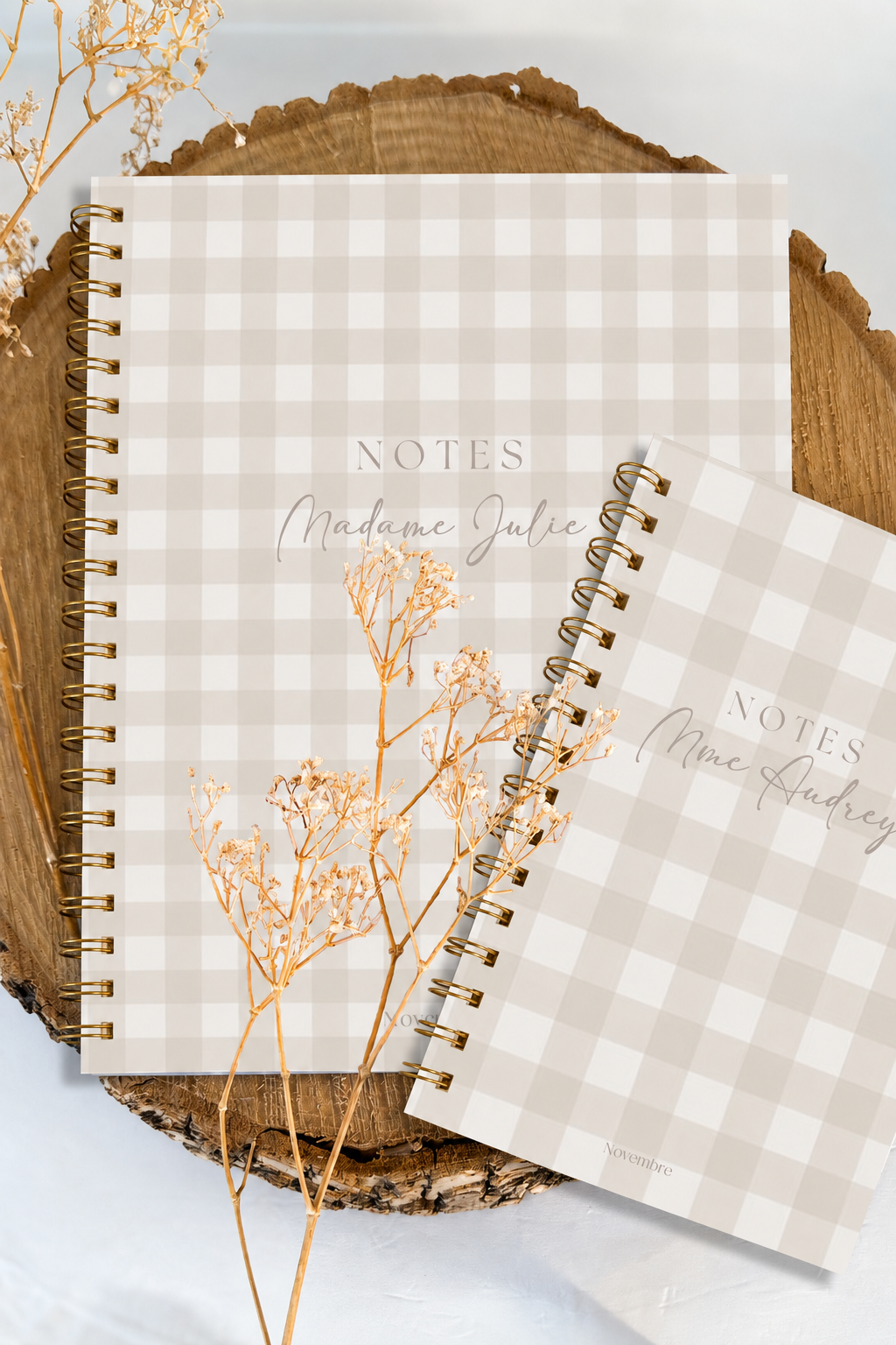 Cahier de notes Damier d’Été Grand format