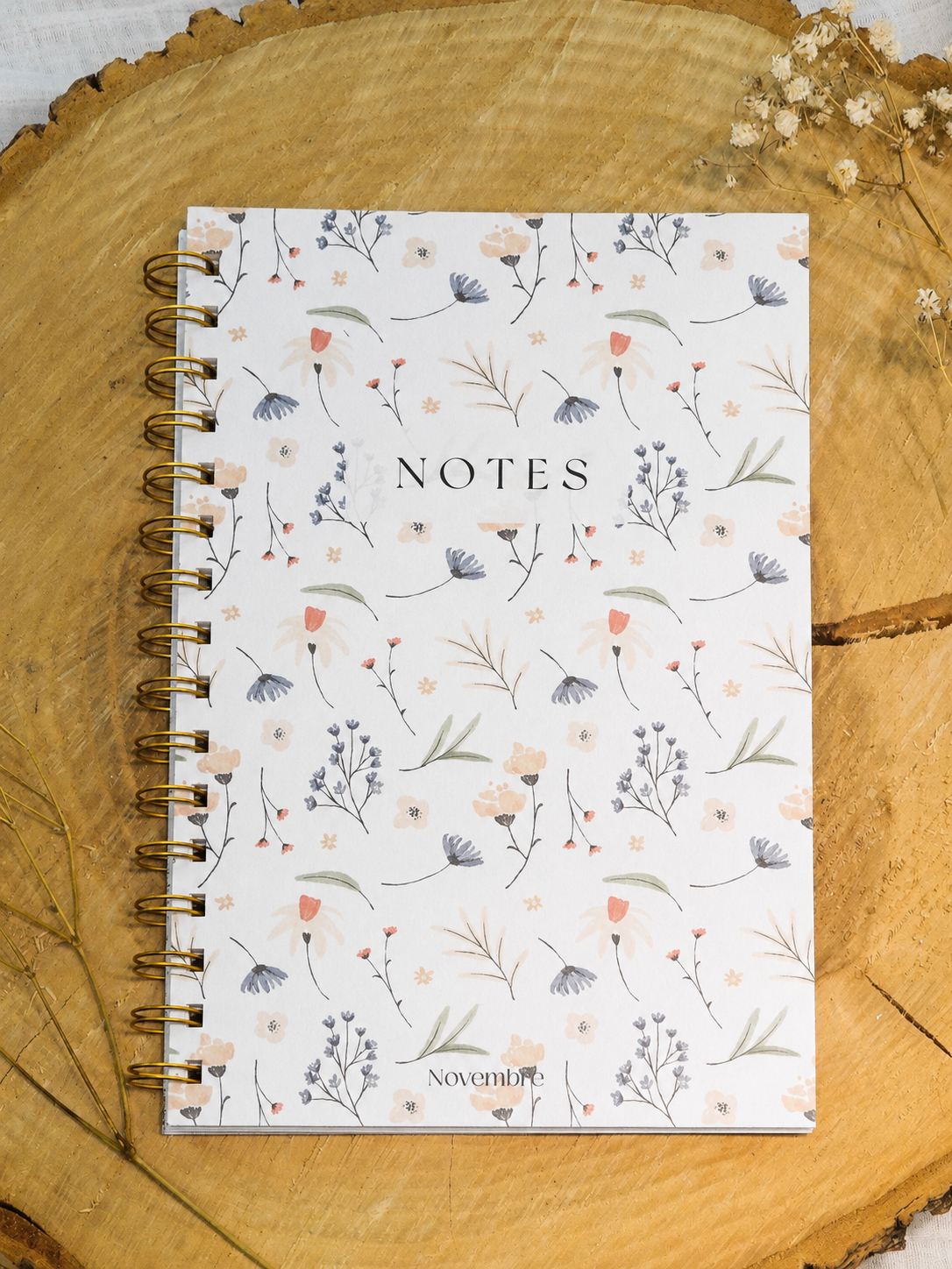 Cahier de notes Fleuri Format de poche