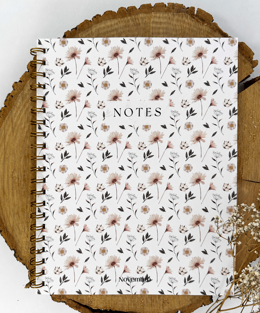 Cahier de notes Fleurs Nordiques Grand format