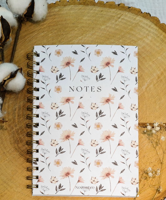 Cahier de notes Fleurs Nordiques Format de poche