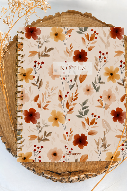Cahier de notes Cannelle Grand format