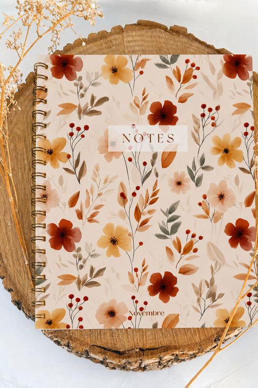Cahier de notes Cannelle Grand format