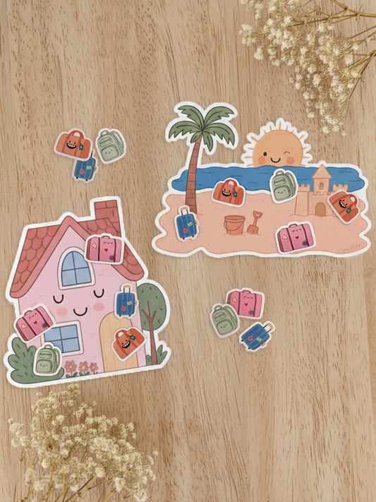 Système de compte à rebours avant les vacances pour enfants